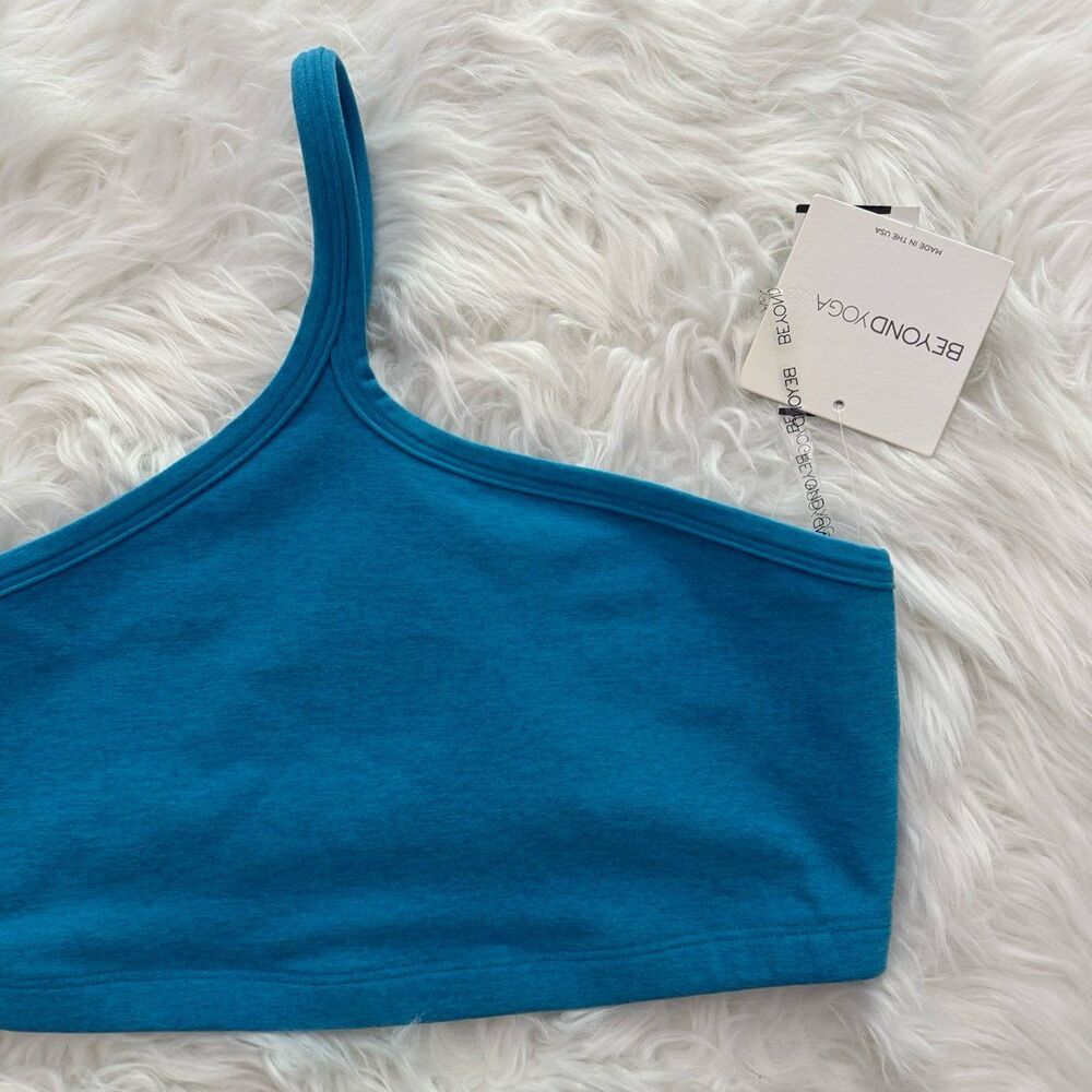 Beyond Yoga Spacedye One Up Bra Cali Blue Heather Size Large - Picture 3 of 10